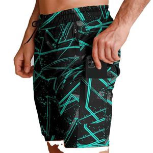 Pantalones Cortos Casuales para Hombre, 100% Poliéster Ecológico, Cintura Elástica, Estilo Urbano, Suministro al por Mayor de Fábrica, Transpirables - Product Image 4
