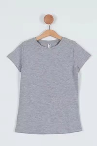 T-shirt décontracté à manches courtes en molleton de coton léger et respirant pour filles, avec imprimé lettres et motifs graphiques tendance - Product Image 4