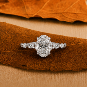 1.5 Carat Oval Cut Lab Grown Diamond Engagement <b>Ring</b> for Women 14K Yellow Gold IGI Certified Luxury Fine Jewelry - Product Image 1