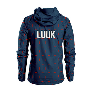 Custom Logo Sublimated Hooded Windbreaker <b>Jacket</b> Nylon Coated <b>Lightweight</b> <b>Rain</b> <b>Jacket</b> for Sports Fitness and Casual Wear - Product Image 2