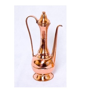 Decorative Brass Surahi Traditional Handmade Vessel For <b>Rustic</b> <b>Shelf</b> Styling And Cultural Home Decoration - Product Image 1