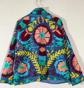 Chaqueta de Mujer con Bordado Floral Invernal, Ecológica, con Forro de Algodón TNT Transpirable de Secado Rápido - Product Image 6