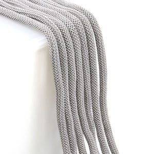 Cordon métallique tressé en Mylar plat de 4 mm personnalisé pour vêtements, finition dorée de luxe, écologique, pour la confection de bijoux, de soutaches et de décorations de haute qualité - Product Image 2