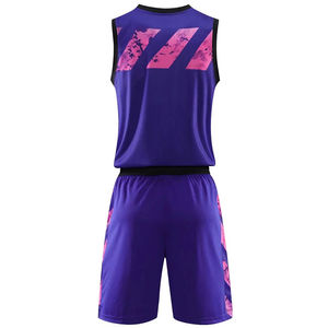 Uniformes de Baloncesto Personalizados para Adultos, Conjunto de Camisetas con Logotipo Personalizado, Impresión de Logotipo Personalizado, Servicio OEM, Tallas Grandes, 100% Poliéster - Product Image 3
