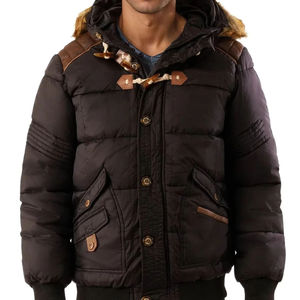 Parka d'hiver pour homme, à capuche, fermeture éclair, décontractée, matelassée, avec poches longues, chaude, streetwear, service OEM - Product Image 1