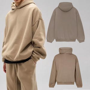 Sudaderas con Capucha de Algodón Grueso Premium para Hombre, Diseño Personalizado con Estampado Puff 3D de Silicona, Ropa Urbana Básica de Invierno, Fabricantes con Stock Disponible - Product Image 3