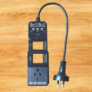 Divisor de línea de CA con prueba de enchufe y prueba RCD para enchufes AUS/EU/UK - Product Image 1
