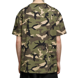 Men's Sporty Summer Breathable Camo Print T-Shirt Set New <b>Camouflage</b> Print Short-Sleeve Top Notch Sportswear T-shirt Short Sets - Product Image 6