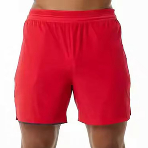 Pantalones Cortos Deportivos para Hombre 2026, Personalizados, al por Mayor, Casuales, de Secado Rápido, Transpirables, Impermeables, Cómodos, de Color Sólido, en Spandex/Poliéster - Product Image 1