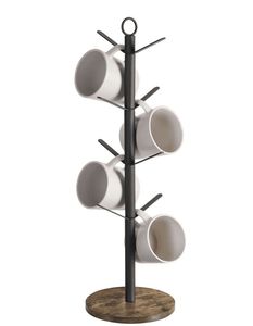 Portavasos de hierro hecho a mano diseñado para decoración de cocina artesanal con organización funcional para vasos - Product Image 2