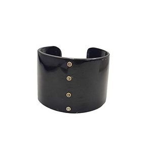 Boutons de manchette tendance faits à la main en corne de buffle naturelle, écologiques, pour femmes, HF CRAFST, vente en gros - Product Image 2