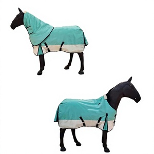 Turnout Horse <b>Rug</b> Waterproof Breathable Oxford Fabric High Neck Large Tail Flap 4 Leg Straps Winter Indoor-Outdoor Use - Product Image 3