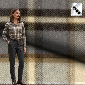 Yarn Dyed Cotton Viscose Twill Fabric 165 GSM Plaid Brushed Soft Finish OEM ODM Wholesale Manufacturer Cotton Shirting Fabric - Product Image 2