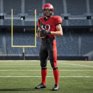 Uniformes de football américain de haute qualité à prix abordable, personnalisables avec le nom et le numéro de l'équipe, respirants et confortables, kits de football complets - Product Image 3