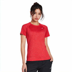 Camisetas Deportivas para Mujer, para Correr, Verano, Entrenamiento Atlético, Impresión por Transferencia, Secado Rápido, Ecológicas, 100% Poliéster - Product Image 1