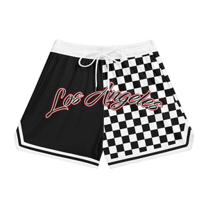 Men's Breathable Mesh Board <b>Shorts</b> Quick Dry Eco-Friendly Lace Mid Waist 100% <b>Polyester</b> Basketball Workout Custom Logo - Product Image 1