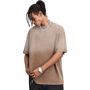 Camisetas Personalizadas de Estilo Urbano con Lavado Ácido, Vintage, Desgastadas, Unisex, Oversize, para Hombre, 100% Algodón Ecológico, 220g - Product Image 5