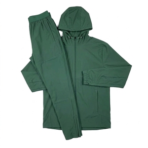 Wholesale Men's <b>Lightweight</b> Windbreaker Tracksuit Set Breathable Hooded <b>Jacket</b> Full Length Pants Spring Sportswear <b>Running</b> - Product Image 5