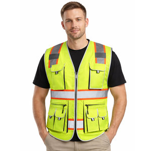 Chaleco de Seguridad Reflectante Impermeable de Alta Calidad, Personalizable OEM, Chaleco de Trabajo de Seguridad con Logotipo Personalizado, Chaleco Reflectante - Product Image 1