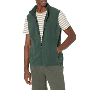 Gilet polaire zippé intégral pour homme, chaud et épais, avec logo personnalisé, taille US, pour le travail et l'hiver, veste de travail, uniforme, manteau, gilet, veste sans manches - Product Image 2