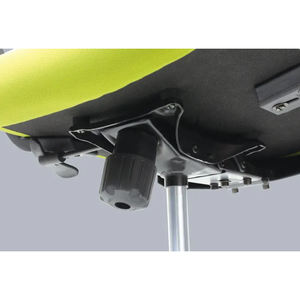 Ergonomic <b>Mesh</b> Office Chair Modern Swivel <b>Power</b> Adjustable Height Lumbar Support Breathable Backrest Green Fabric Seat - Product Image 6