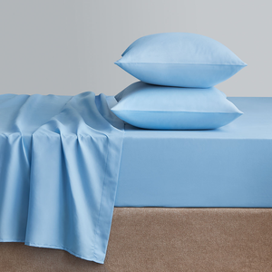 High Quality Waterproof 100% Cotton 400TC Plain Luxury Bed <b>Sheet</b> Set for Bedroom or Hotel Use - Product Image 4