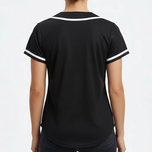 เสื้อเบสบอลผู้ชายทรงเข้ารูป แขนสั้น ติดกระดุมด้านหน้า ผ้าโพลีเอสเตอร์ซับเหงื่อ ระบายอากาศได้ดี สไตล์คลาสสิค - Product Image 3