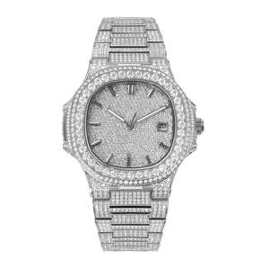 Reloj de pulsera para mujer, modelo 2020, con combinación de colores dorados, correa de aleación, diamantes de imitación, cuarzo, cristal, de un exportador indio. - Product Image 4