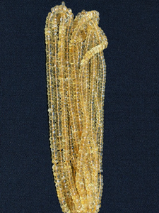 AAA Natural Citrine Faceted Rondelle Beads 5-7mm for Jewelry Making 16 Inches Long - Product Image 2