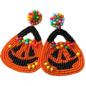Pendientes de cuentas hechos a mano, joyería de moda, pendientes llamativos ligeros para mujer - Product Image 3