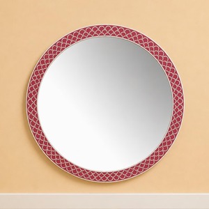 Luxury Handmade Eco-Friendly <b>Lightweight</b> Bone Inlay Wall <b>Mirror</b> Elegant Floral Crown Design for Modern Cost-Effective Home Decor - Product Image 3