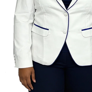 Blazer de Lana Cruzado para Mujer, Hecho a Medida, Tallas Grandes, con Escudo Bordado de Hermandades y Fraternidades, Cortavientos y Transpirable, ODM 2026 - Product Image 4