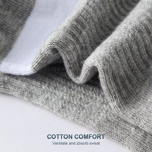 Chaussettes décontractées en coton tricoté respirant pour hommes avec logo personnalisé de haute qualité – Meilleures ventes, prix d'usine - Product Image 5