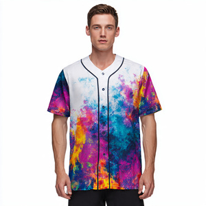 Wholesale Professional Men's Baseball Shirts Full Sleeve Sublimated Teamwear Moisture-Wicking Custom Club Apparel - Product Image 2