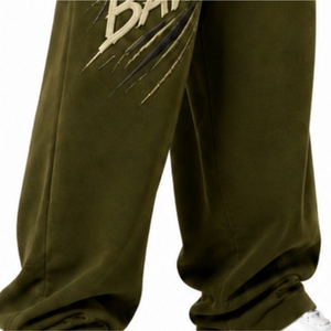 Pantalon de survêtement décontracté ample à jambes larges pour homme, taille élastique avec cordon de serrage, coupe décontractée pour l'été et le quotidien - Product Image 6