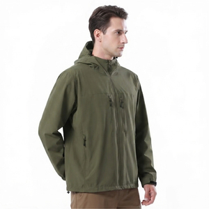 Top Ranking Men Winter Windbreaker <b>Rain</b> <b>Jacket</b> Stand Zipper Front Eco-Friendly Breathable Hooded <b>Jacket</b> Hot Selling New Arrival - Product Image 3