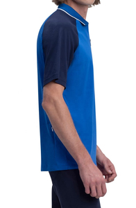 Polo pour homme à col quart zippé, design Chevron premium, tee-shirt décontracté de sport à manches courtes, respirant, séchage rapide, en coton - Product Image 3