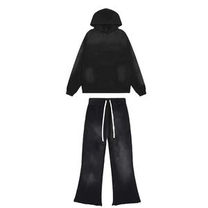 Winter New Dgt Printing Custom Pullover 350 GSM <b>Hoodies</b> No <b>String</b> Heavy Weight Streetwear Oversized Fleece Thick Tracksuits - Product Image 1