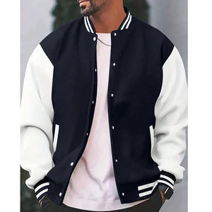 Fall Winter Men Baseball <b>Jacket</b> Youth Loose Stand-up Collar Single-breasted Men <b>Jacket</b> Fashion Casual College <b>Boy</b> <b>Jacket</b> - Product Image 1