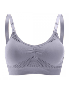 2 in 1 <b>Hands</b> Free Pumping and Nursing Bra Wireless Maternity Breastfeeding Bra Full Support Comfortable Pregnancy Bra for Women - Product Image 2