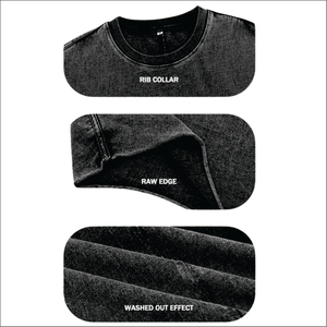 เสื้อกล้ามทรงโอเวอร์ไซส์ ล้างสีแบบแอซิดวอช สำหรับฤดูร้อน ผู้หญิง ผู้ชาย ไซส์พลัส ผ้าโพลีเอสเตอร์/คอตตอน ถักทอ แห้งเร็ว ระบายอากาศดี แบบไม่มีแขน - Product Image 4