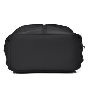 Mochila Negra de Nailon con Cierre de Cremallera y Bolsillo Interior, Uso Diario, Unisex, Estilo Minimalista, Diseño Impermeable, Gran Capacidad - Product Image 6