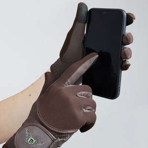 Gants d'équitation haut de gamme avec service OEM, dos extensible, grip renforcé et fermeture confortable au poignet - Product Image 4
