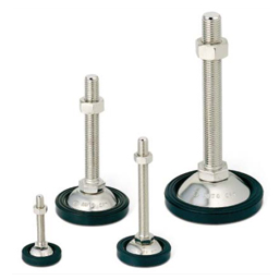 Pie de nivelación de la serie AUTOCFT con accesorio de almohadilla de goma antideslizante, adaptador de 8 piezas - Product Image 1