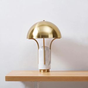 Lámpara de Mesa LED Eléctrica de Hierro con Diseño de Media Esfera, Estilo Nórdico Postmoderno, para Dormitorio, Escritorio, Mesita de Noche, Decorativa, para Habitación de Hotel, Lámpara de Lectura - Product Image 1