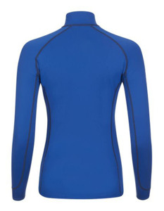 Women's Blue <b>Long</b> <b>Sleeve</b> Riding <b>Base</b> <b>Layer</b> Polyester Spandex Quick Dry Technical Fabric for Equestrian Use - Product Image 4