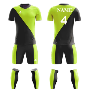 Conjunto de Uniforme de Fútbol Personalizado con Impresión, para Hombre, Transpirable, de Secado Rápido, con Cuello en V, de Poliéster, para Deportes de Verano, OEM - Product Image 2