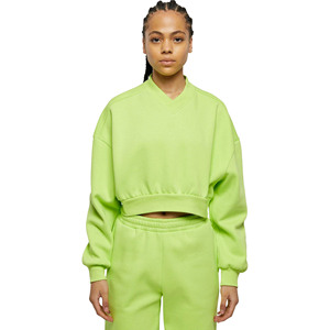 Sudadera Corta de Forro Polar para Mujer, Ajuste Personalizado, Antiarrugas, Transpirable, de Secado Rápido, Estilo Casual Urbano, con Impresión Personalizable - Product Image 2