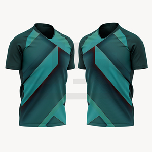 เสื้อฟุตบอลสั่งทำพิเศษ พิมพ์ลายดิจิทัล แห้งเร็ว ระบายอากาศได้ดี น้ำหนักเบา ต้านเชื้อแบคทีเรีย ผ้าฝ้าย 100% สำหรับนักกีฬา - Product Image 2