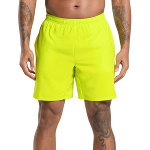 Pantalones Cortos Deportivos para Hombre, Ajustados, de 7 Pulgadas, Ligeros, para Entrenamiento, Running, Color Verde Choque - Product Image 1